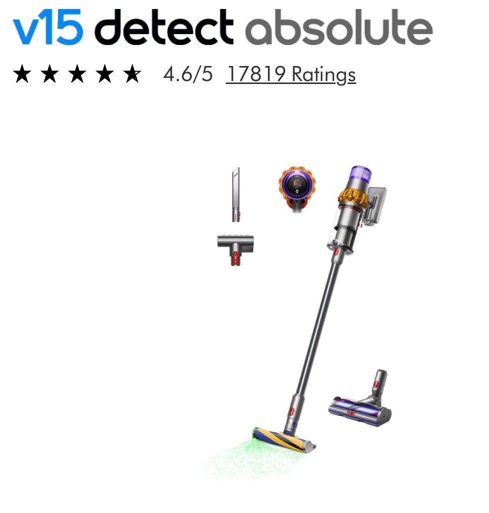 Dyson V15 detect absolute, Gebruikt, Ophalen of Verzenden, Dyson, Reservoir