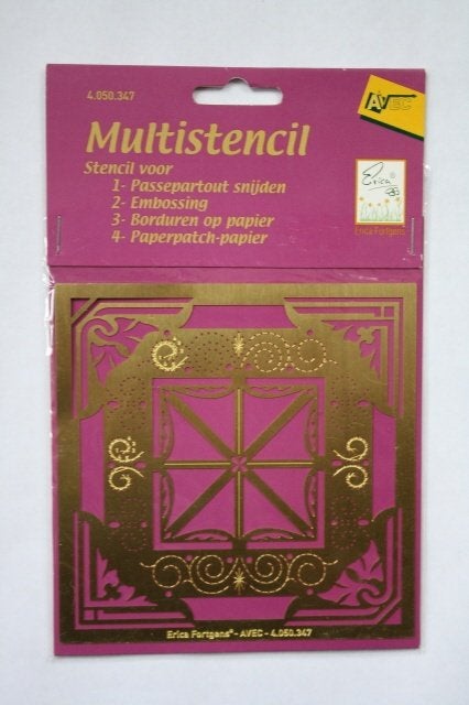 Multistencil Raam met decoratie, Verzenden, Nieuw, Kerst, Pons of Mal