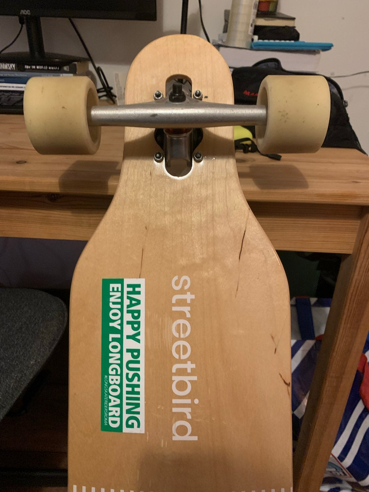 Street Bird Longboard - Zo goed als nieuw, Sport en Fitness, Skateboarden, Ophalen, Zo goed als nieuw, Skateboard, Longboard