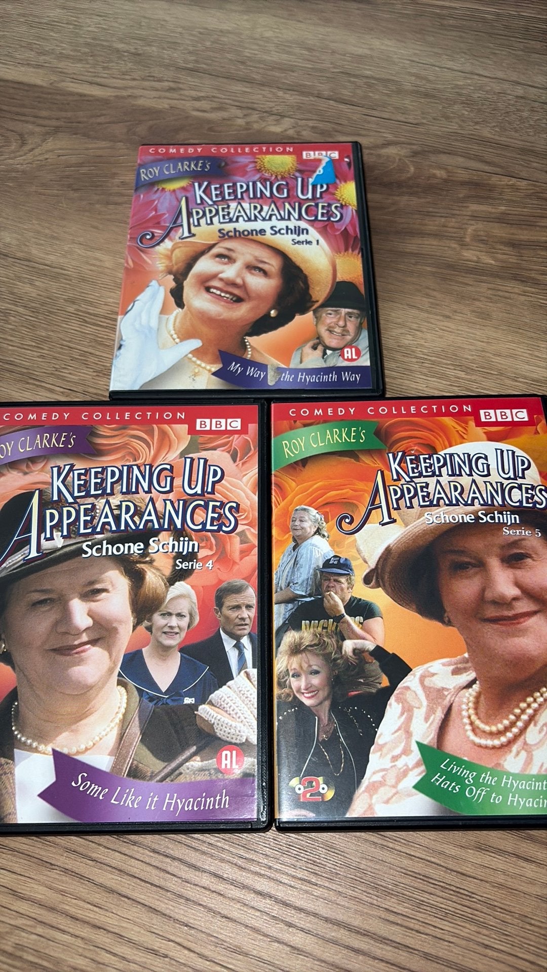 Schone Schijn / Keeping up Appearances seizoen 1, 4 en 5., Cd's en Dvd's, Ophalen of Verzenden, Zo goed als nieuw