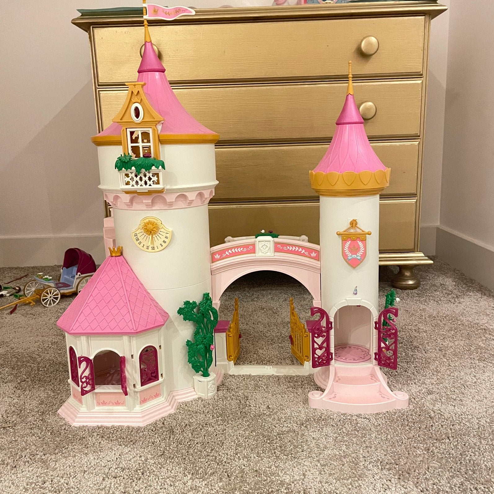 Playmobiel Prinsessen kasteel, Kinderen en Baby's, Complete set, Ophalen of Verzenden, Zo goed als nieuw, Kasteel/Fort