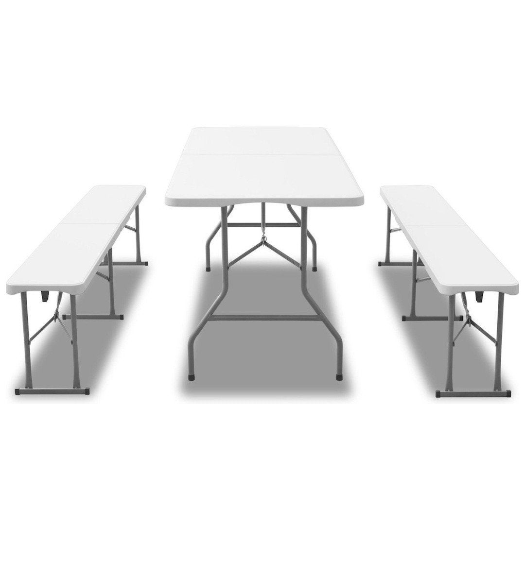 Feel Furniture Opvouwbare picknicktafel met dubbele bank, Caravans en Kamperen, Ophalen, Campingtafel, Feel, Feel