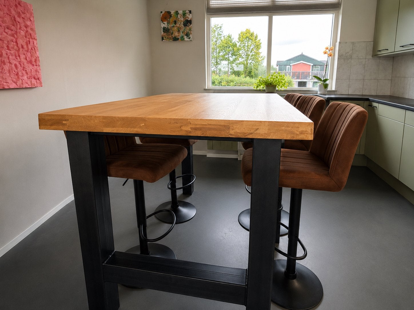 Bartafel 159,5cm x 100cm, Huis en Inrichting, Barren, Ophalen, Zo goed als nieuw