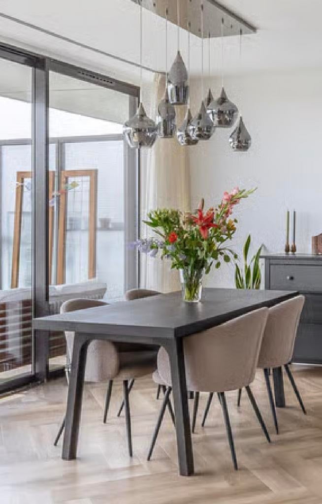 Donkerbruine Eetkamertafel (4-6 personen), Huis en Inrichting, Tafels | Eettafels, Gebruikt, Vier personen, Rechthoekig, Ophalen