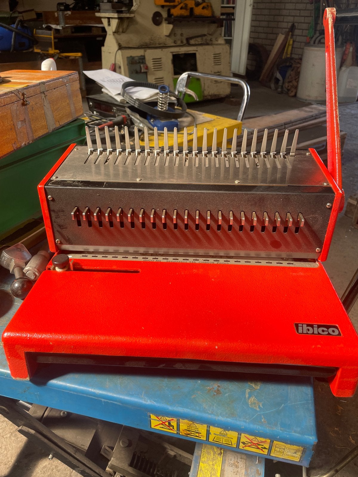 IBICO A4-PB Handmatige Inbindmachine - Made in West-Duitslan, Diversen, Bureau-accessoires, Ophalen, Zo goed als nieuw