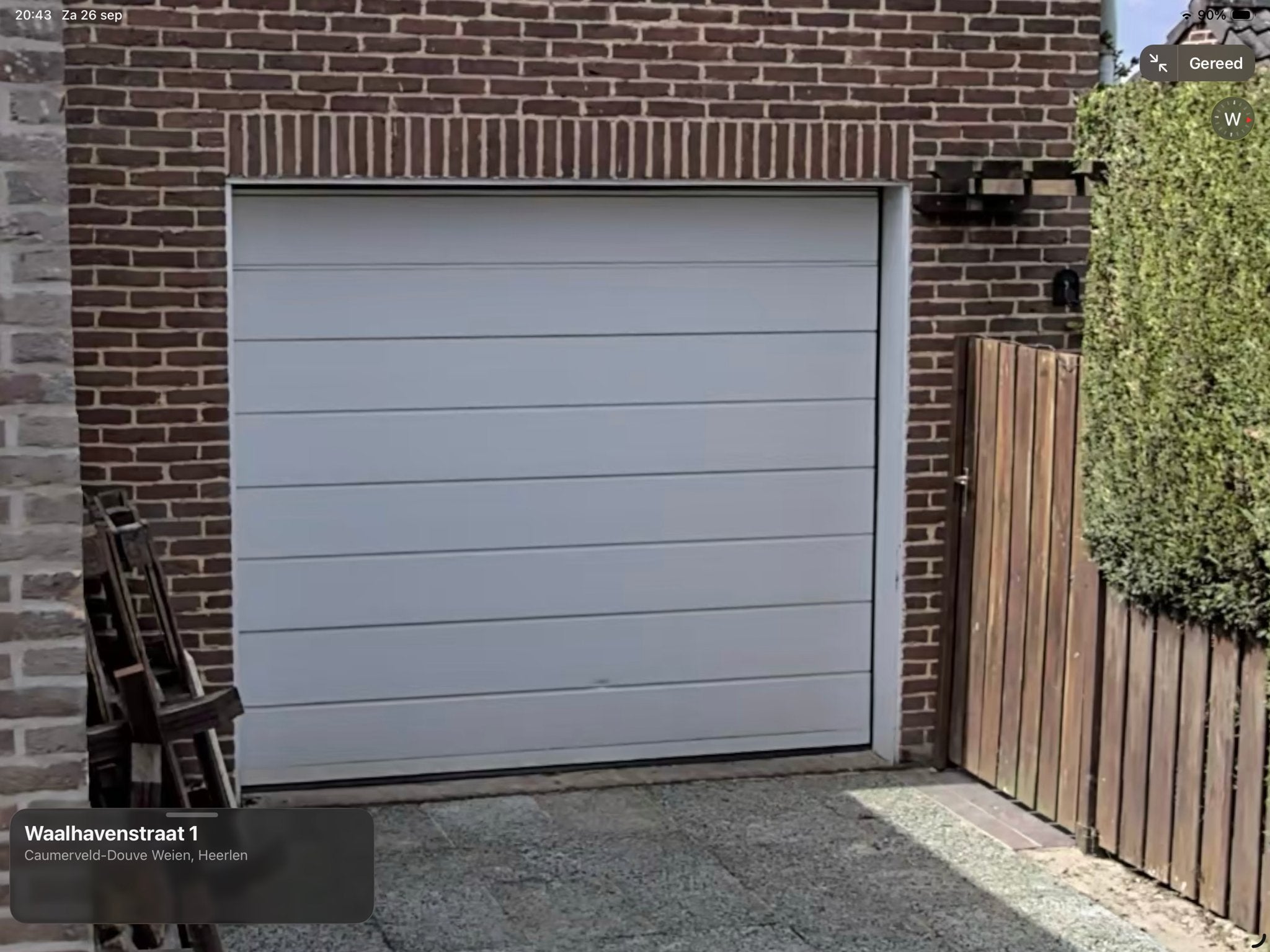 Elektrische sectionaalpoort 246 x 219 incl afstbediening, Ophalen, Garagedeur, Kunststof, Gebruikt