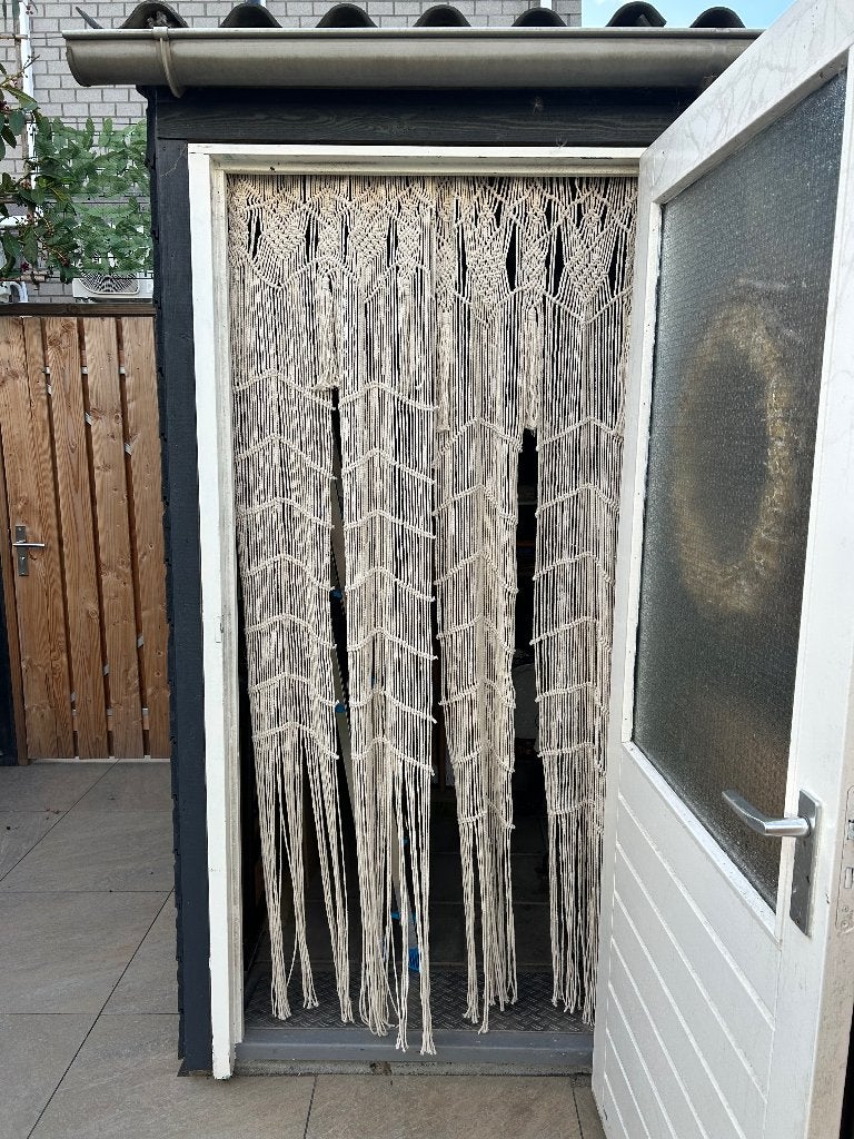 Macramé gordijnen, Huis en Inrichting, Overige merken, Ophalen of Verzenden, Zo goed als nieuw, Overige typen