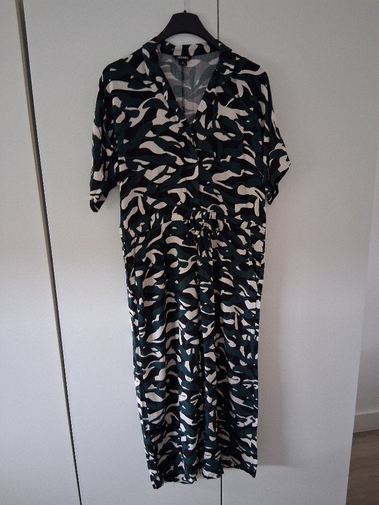 Monki jumpsuit met print mt.M, Kleding | Dames, Zo goed als nieuw, Monki, Groen, Ophalen