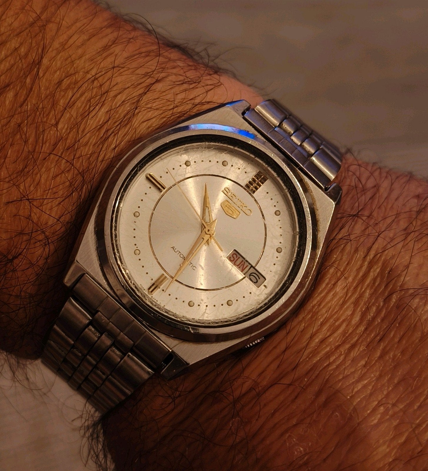 Seiko 5 Automatisch, Ophalen of Verzenden, Zwart, IOS
