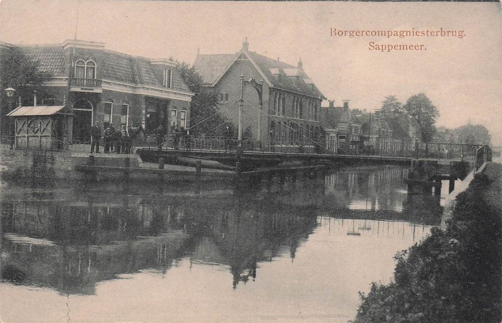 703-147-037 Borgercompagniesterbrug Sappemeer, Verzenden, Voor 1920, Groningen