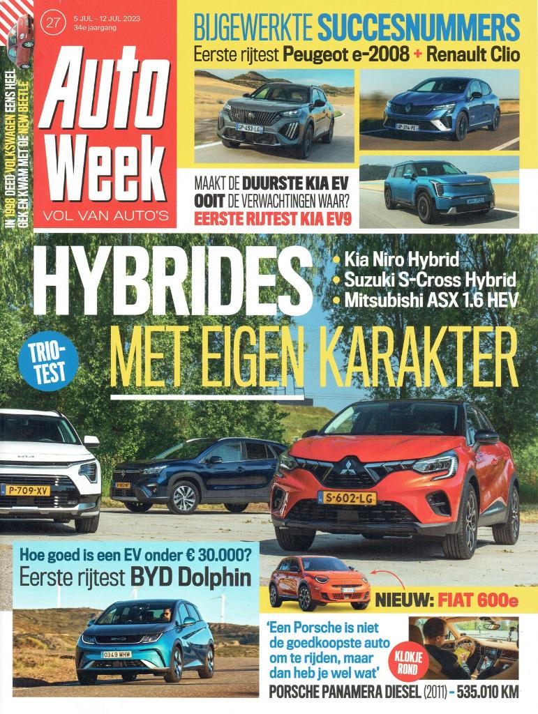 Autoweek 2023 nr. 27 (o.a. Kia Niro Hybrid & Mitsubishi ASX), Verzenden, Gelezen, Algemeen