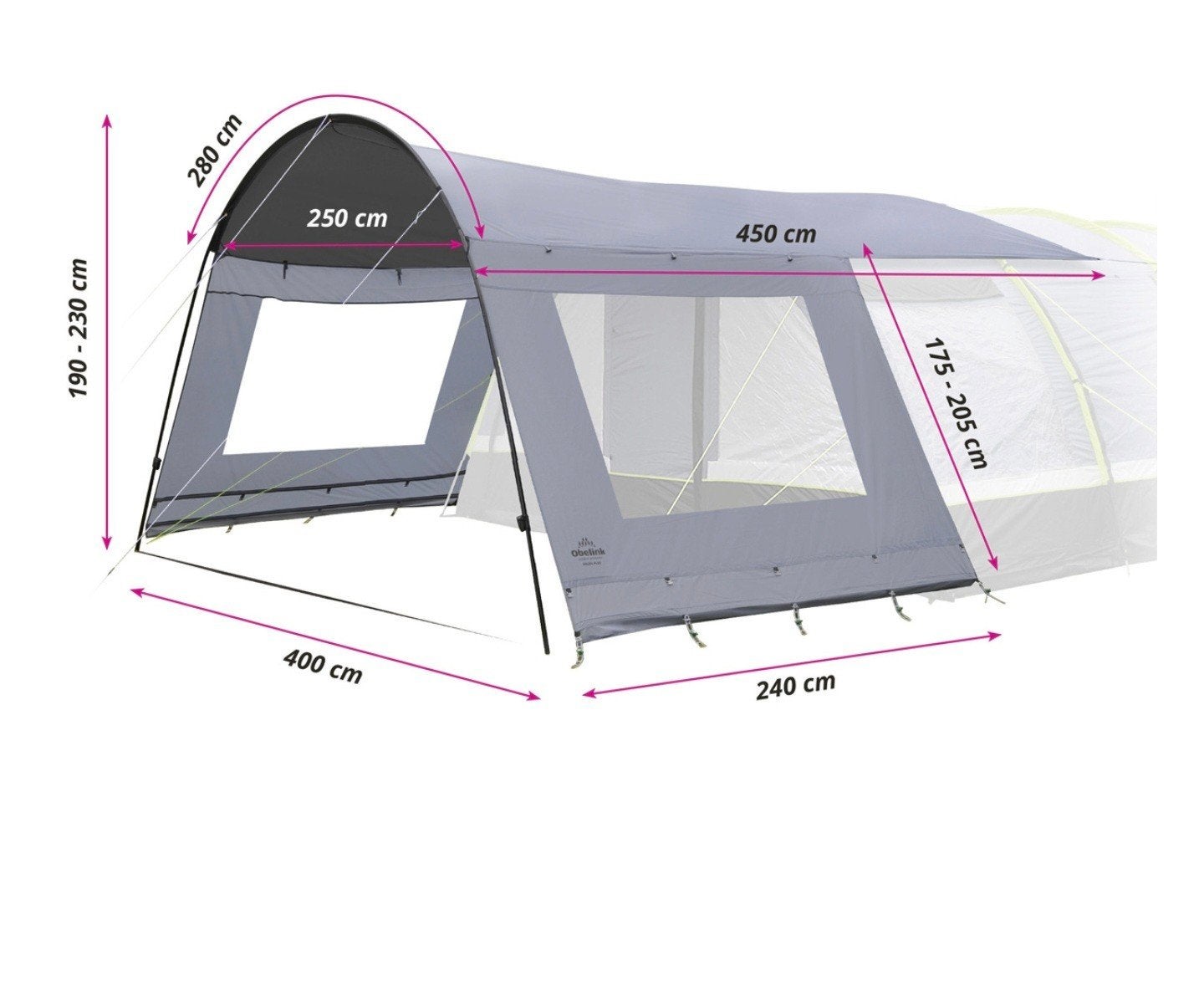 Obelink CoolDark Solar Plus Window luifel, Ophalen, Nieuw