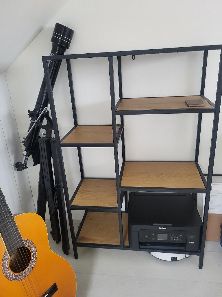 Wandrek boekenkast Jysk, Ophalen, 100 tot 150 cm, Overige materialen, 50 tot 100 cm