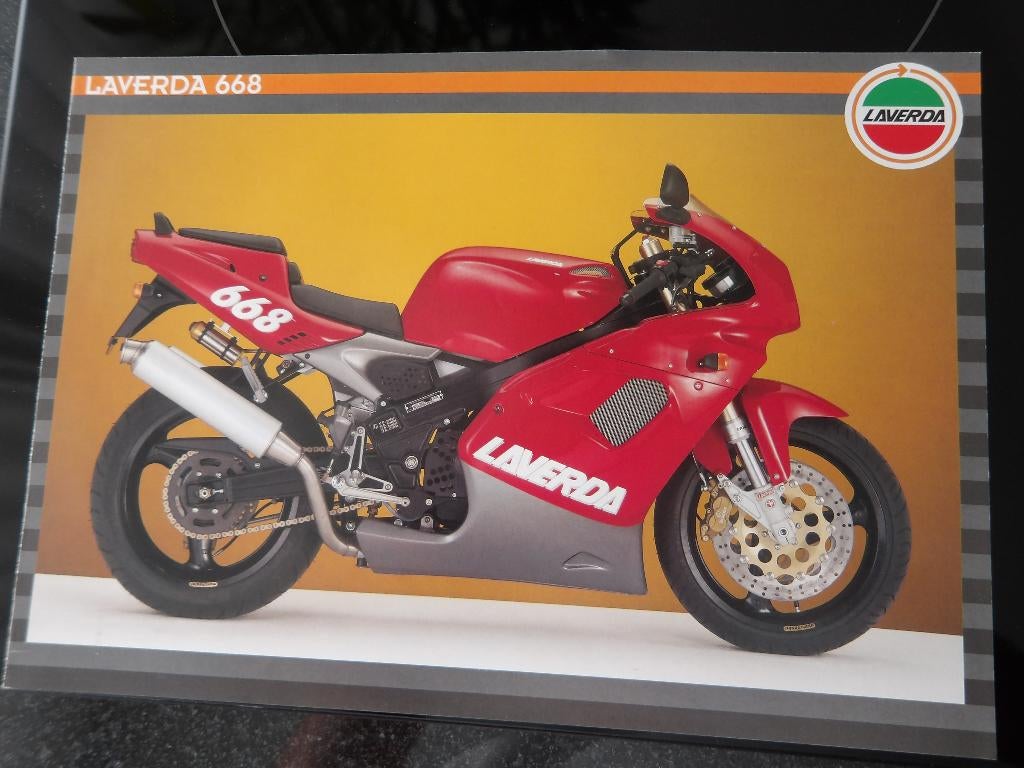 Folder Laverda 668, Motoren, Handleidingen en Instructieboekjes, Verzenden, Overige merken