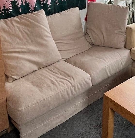 Comfortabele 2-zitsbank - moet vandaag weg, Huis en Inrichting, Banken | Bankstellen, Ophalen, Gebruikt, 150 tot 200 cm, Tweepersoons