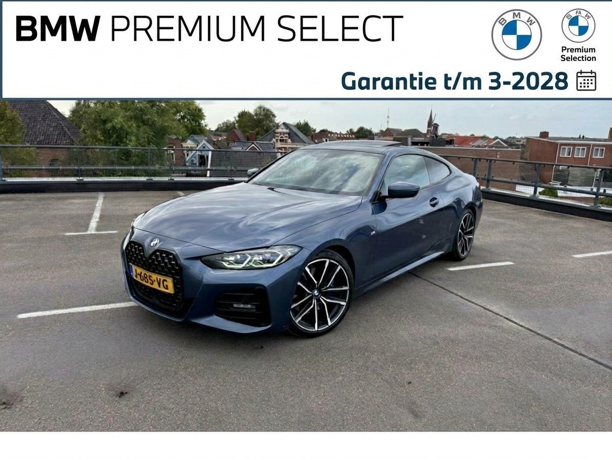 BMW 430i Coupé M Sport/Laser/HUD/ H&K/Garantie 3-2028, Auto's, Automaat, 1998 cc, Achterwielaandrijving, Zwart