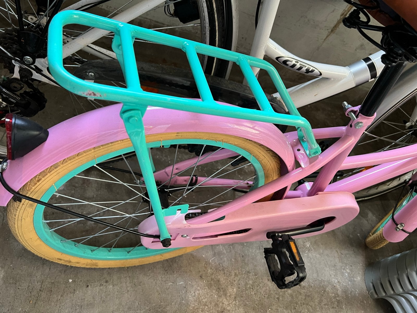 Roze Spirit kinderfiets (5-9 jaar), Ophalen, Gebruikt, Velgrem, 16 tot 20 inch