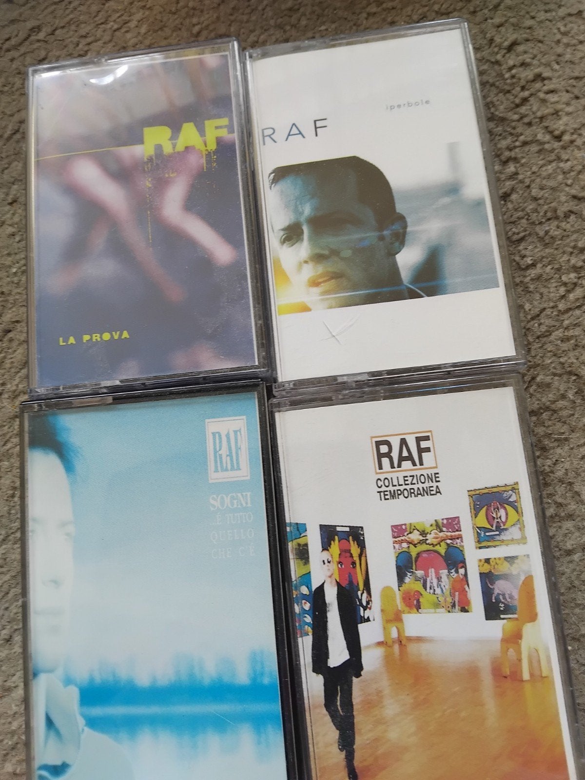 4 cassettebandjes ITALIAANSE Zanger RAF, Ophalen of Verzenden, Zo goed als nieuw, 2 t/m 25 bandjes