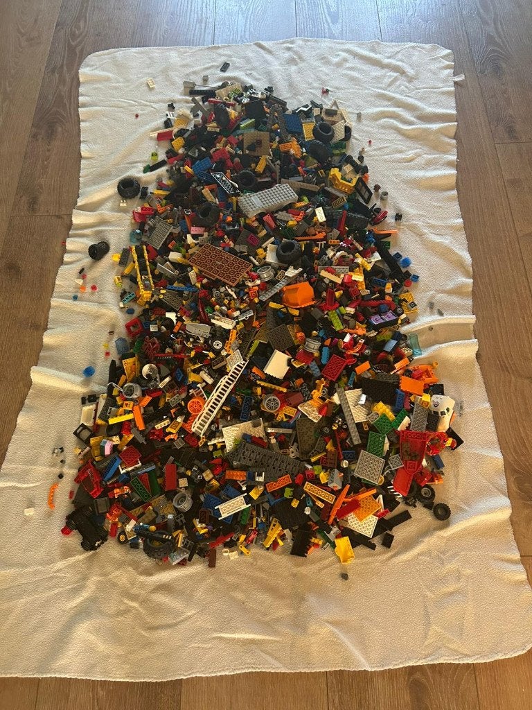 Lego (zeer uitgebreid) met diverse boekjes, Ophalen, Gebruikt, Losse stenen, Lego