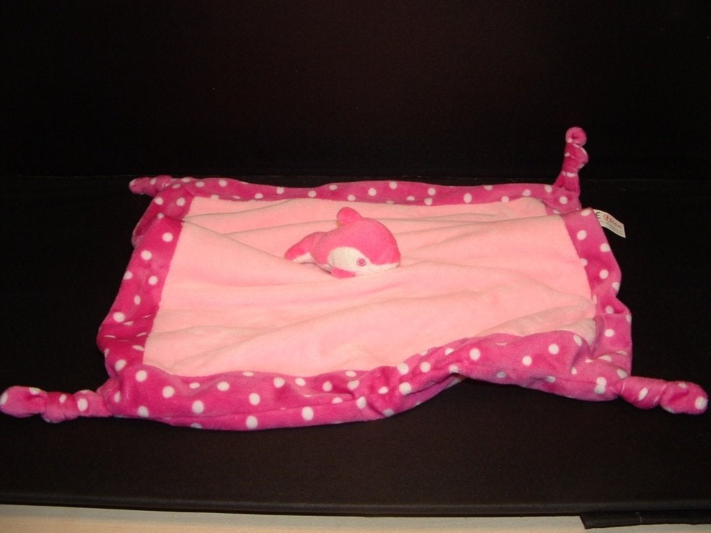 TOI TOYS DOLFIJN VIS KNUFFELDOEK VELOURS ROZE MET, Ophalen of Verzenden, Nieuw, Overige typen