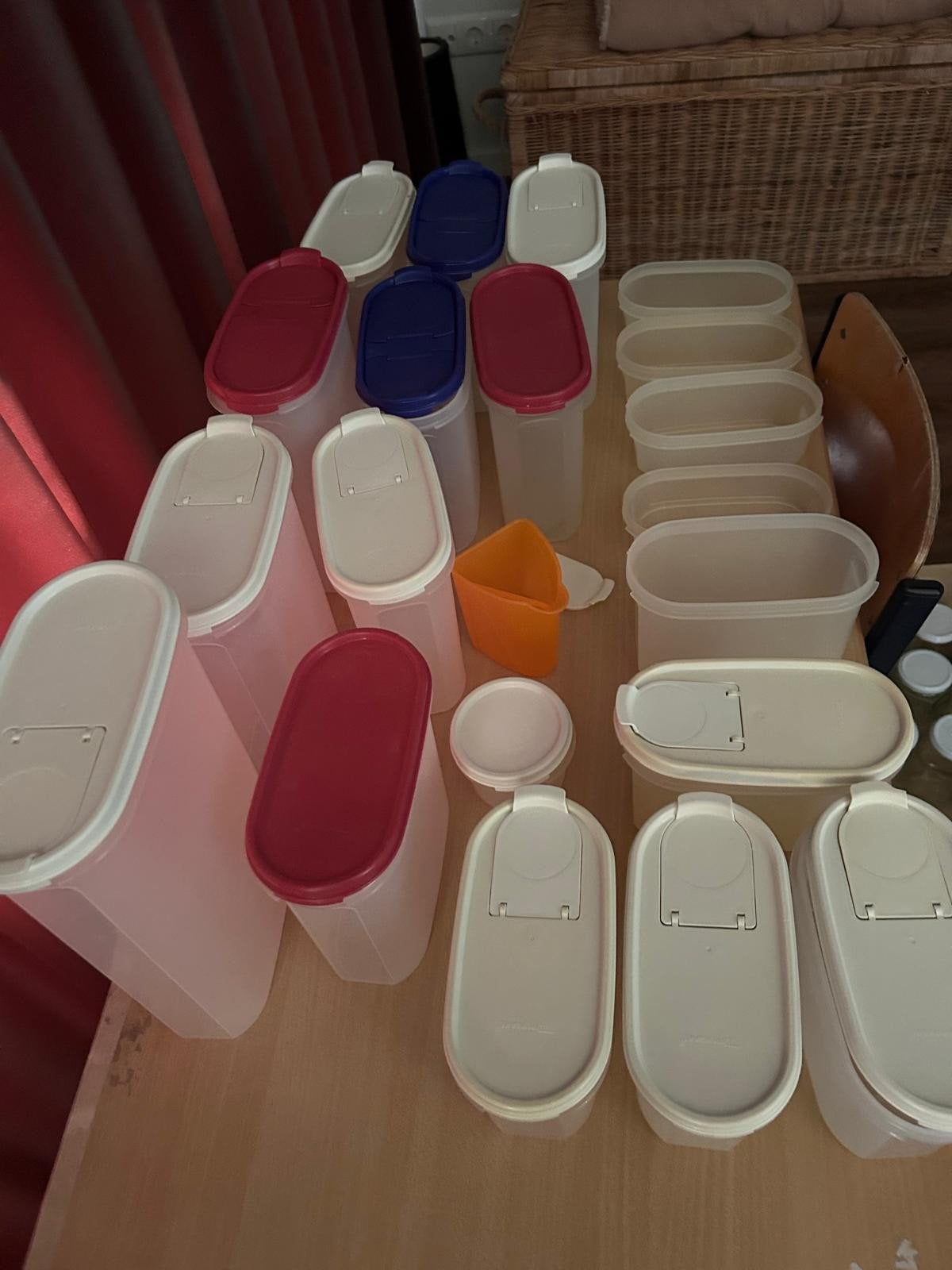 Tupperware voorraadbussen, keuken, koken, Verzenden, Gebruikt, Overige kleuren, Overige typen