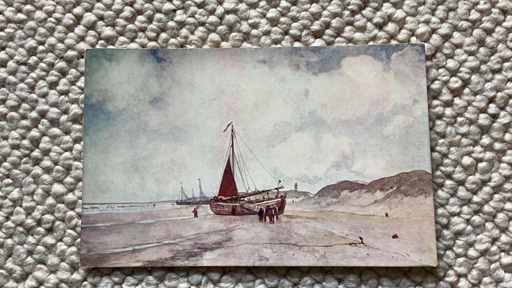 Ansichtkaart Aan het Strand naar aquarel Wenckebach. 971, Ophalen of Verzenden, 1920 tot 1940, Ongelopen
