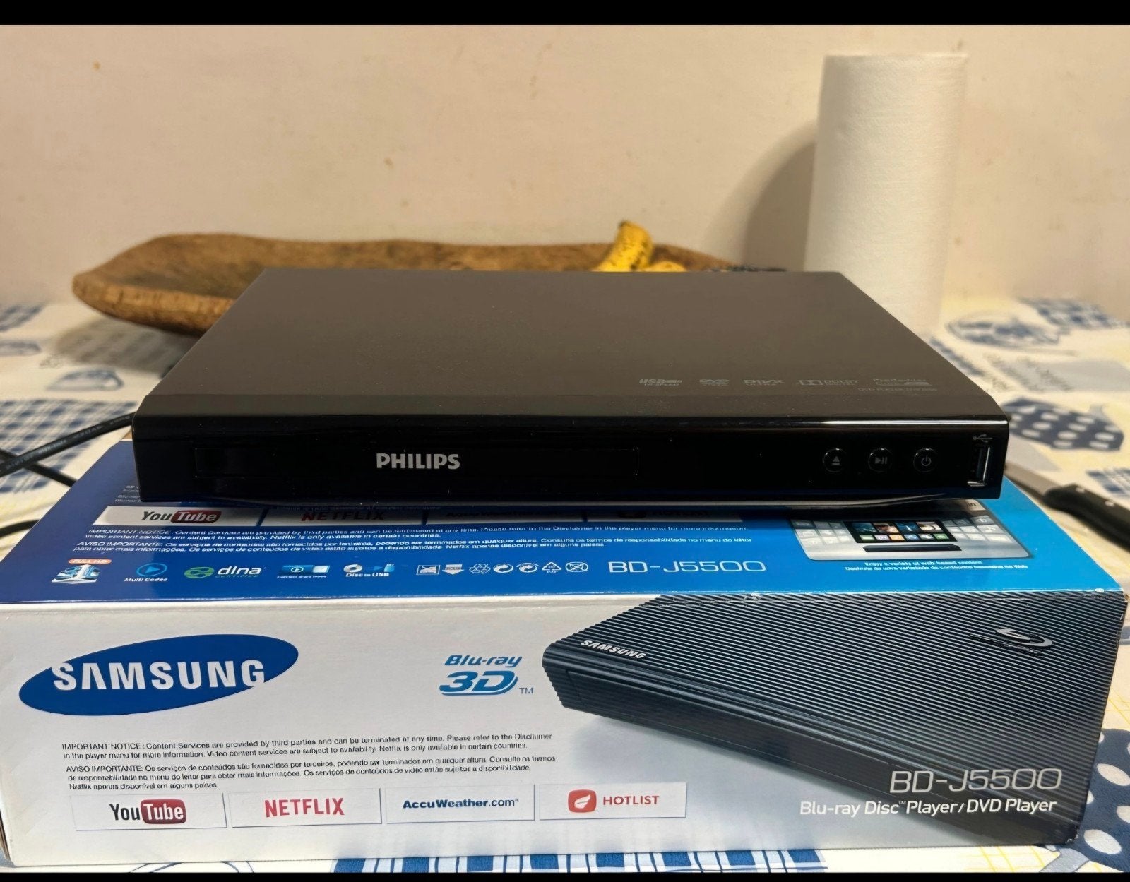 Philips DVD-speler met afstandsbediening, Audio, Tv en Foto, Ophalen of Verzenden, Zo goed als nieuw, Dvd-speler, Philips