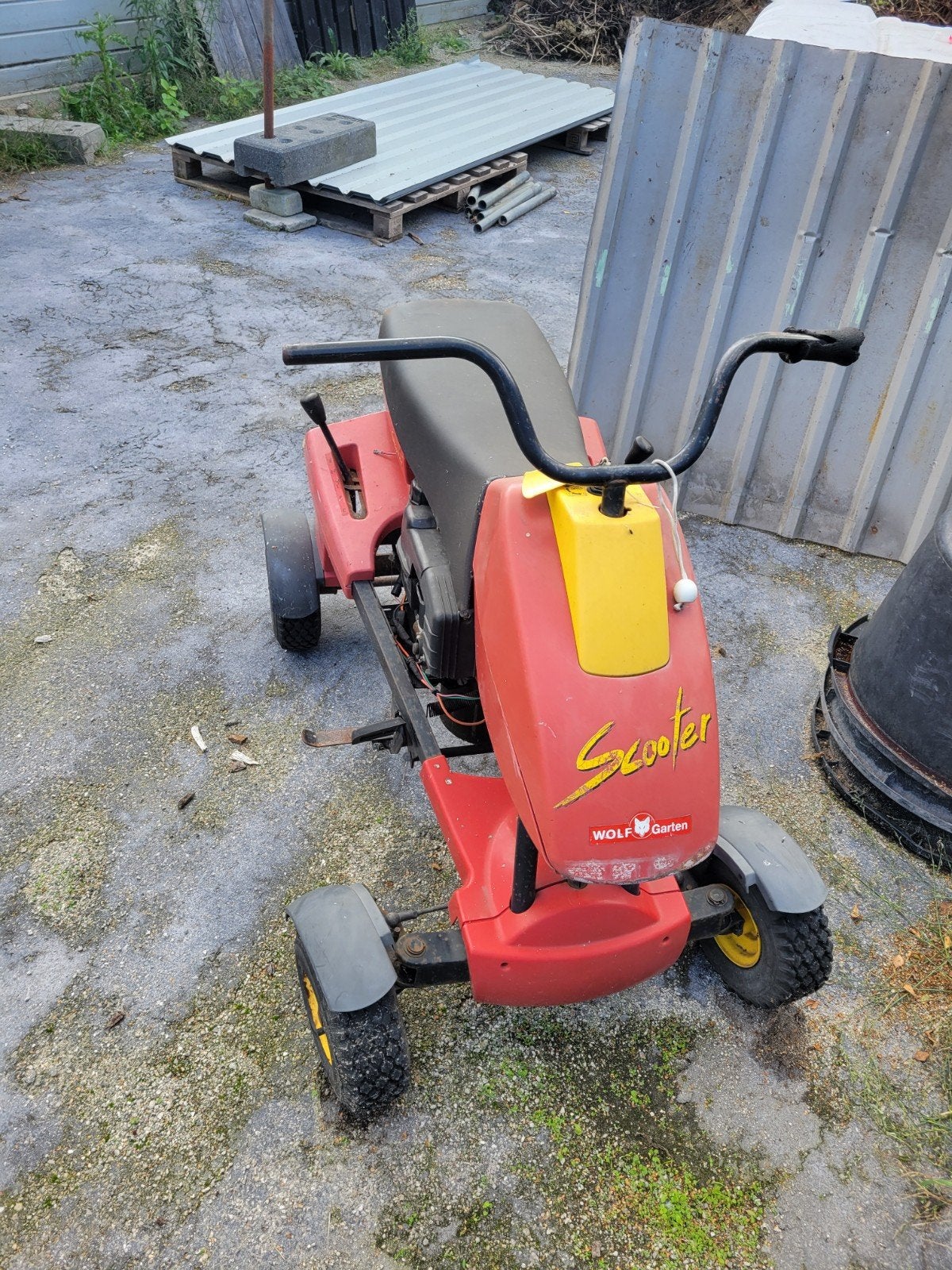 Wolf Scooter zitmaaier - Compact en wendbaar, Tuin en Terras, Zitmaaiers, Ophalen of Verzenden, Gebruikt, Wolf, Minder dan 90 cm