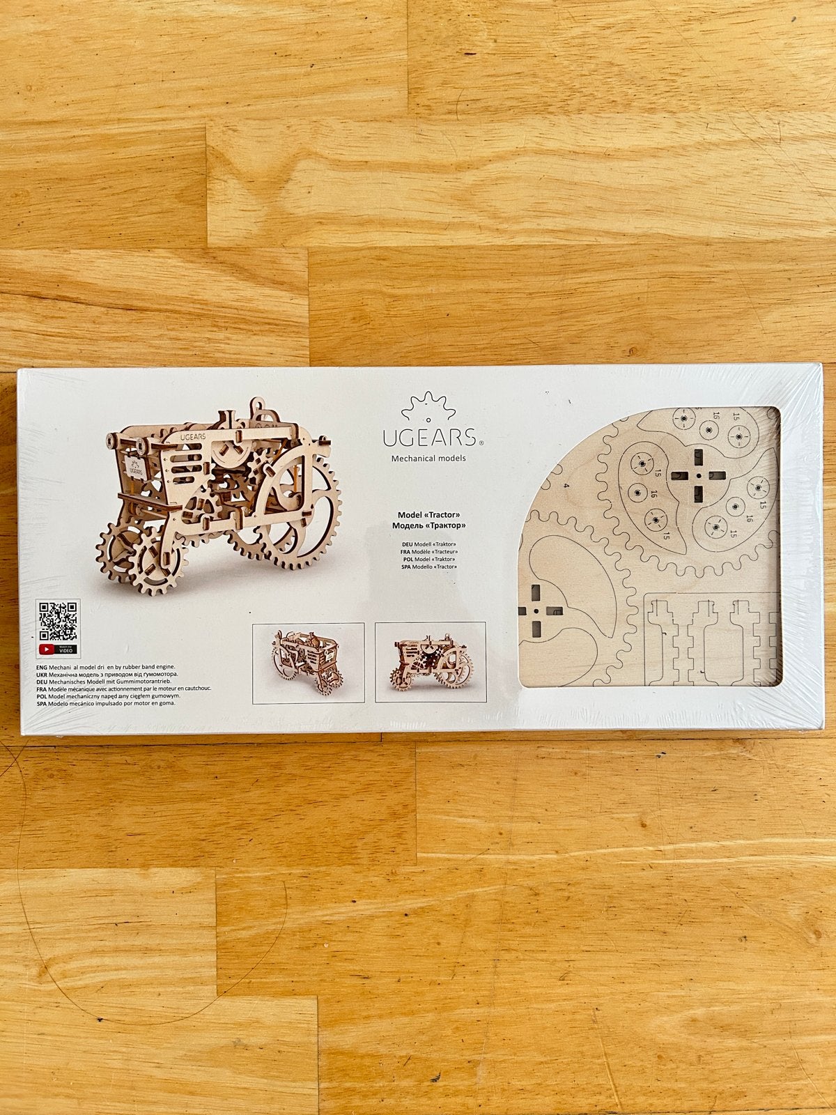 UGEARS Mechanisch Model Tractor - Houten Bouwpakket, Nieuw, Ophalen, Overige merken, Groter dan 1:32