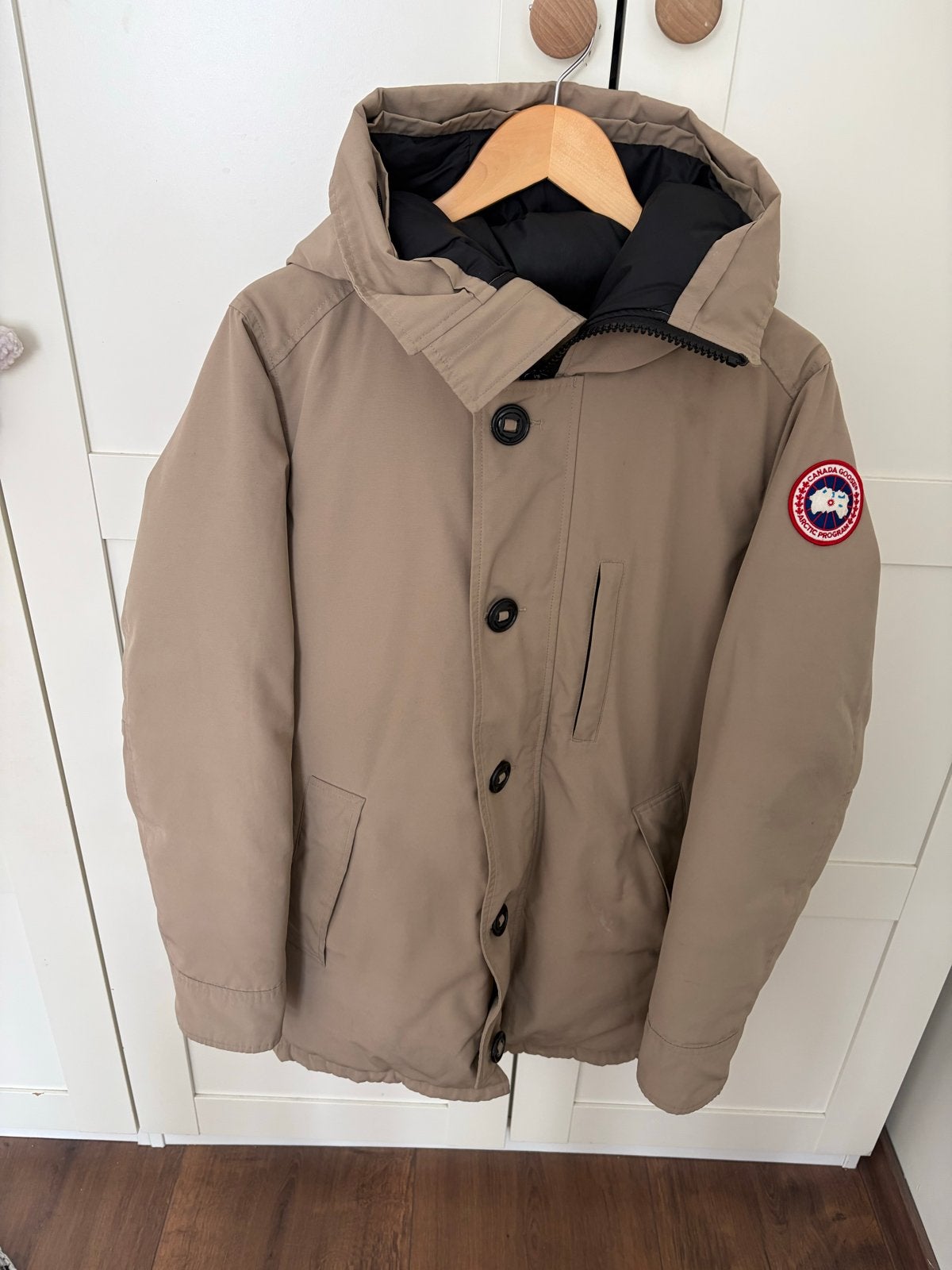 Canada Goose jas maat S origineel met bon, Ophalen of Verzenden, Zo goed als nieuw, Maat 46 (S) of kleiner, Beige