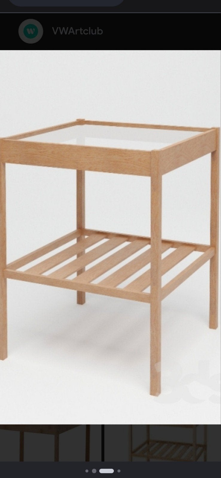Nesna bijzettafeltje nachtkastje IKEA, Ophalen, Minder dan 45 cm, Minder dan 55 cm