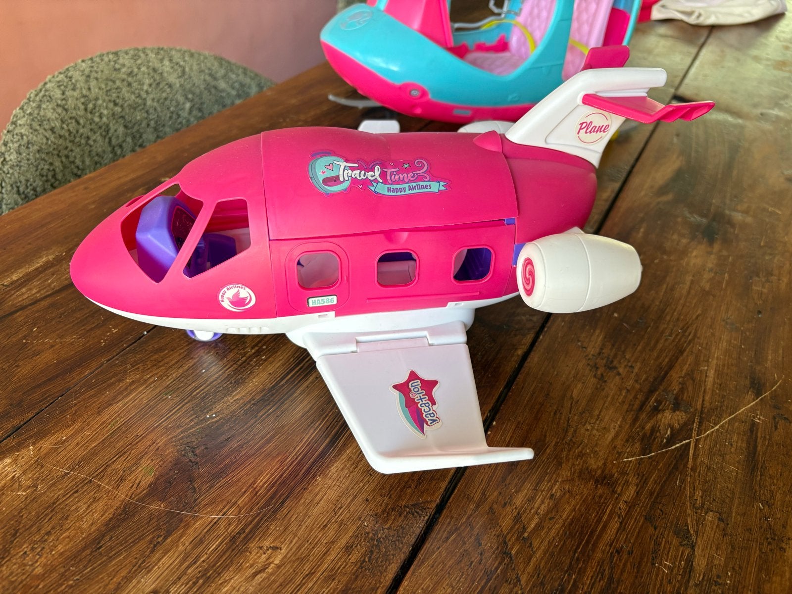 Grote Barbie set: camper, helikopter, vliegtuig en meer!, Ophalen of Verzenden, Gebruikt, Barbie