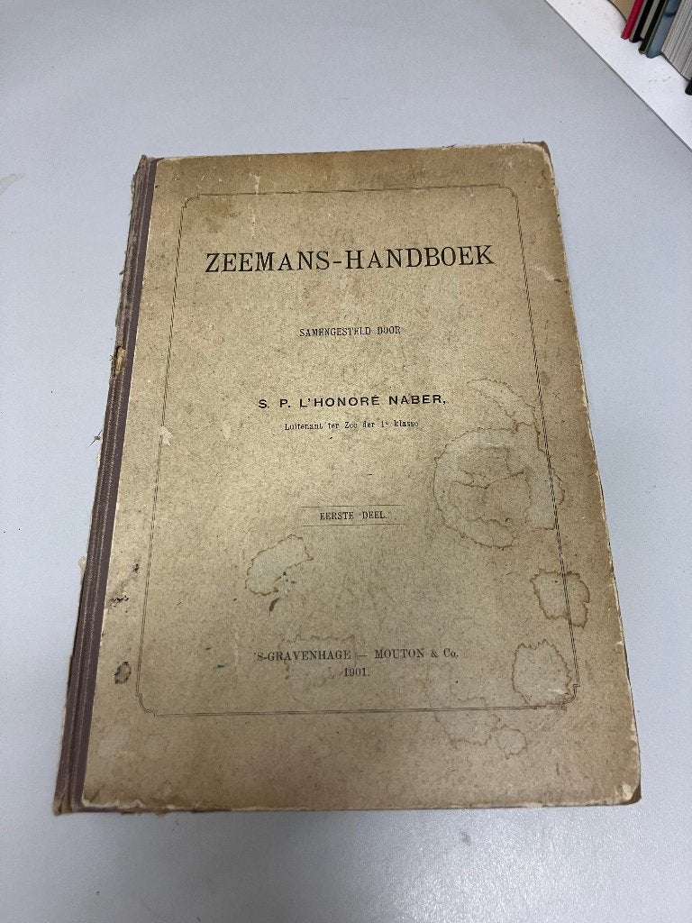 Zeemans handboek Naber 1901, Ophalen of Verzenden, S.P. L'Honoré Naber