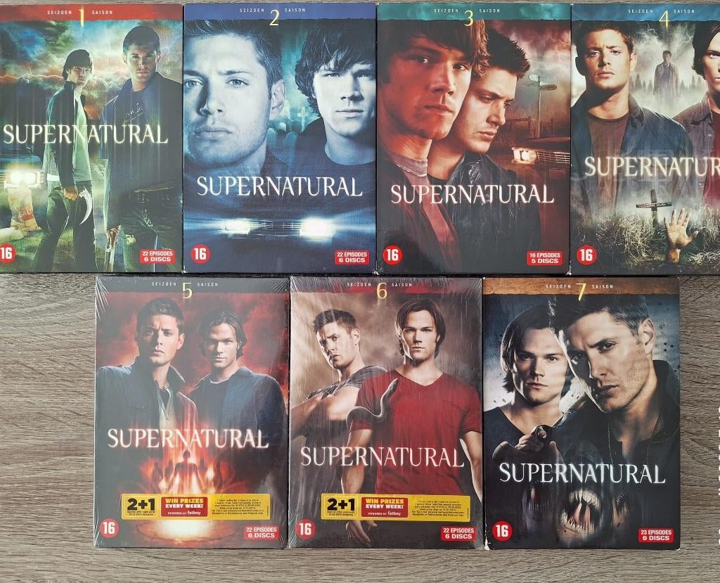 Supernatural DVD's 1 t/m 7, Cd's en Dvd's, Dvd's | Tv en Series, Boxset, Ophalen of Verzenden, Zo goed als nieuw, Actie en Avontuur