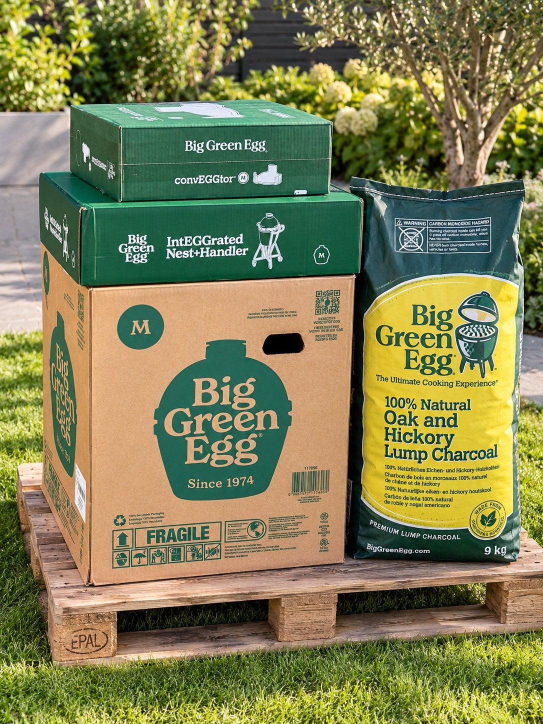 : Big Green Egg Medium (M) compleet set – nieuw in doos, Ophalen, Nieuw