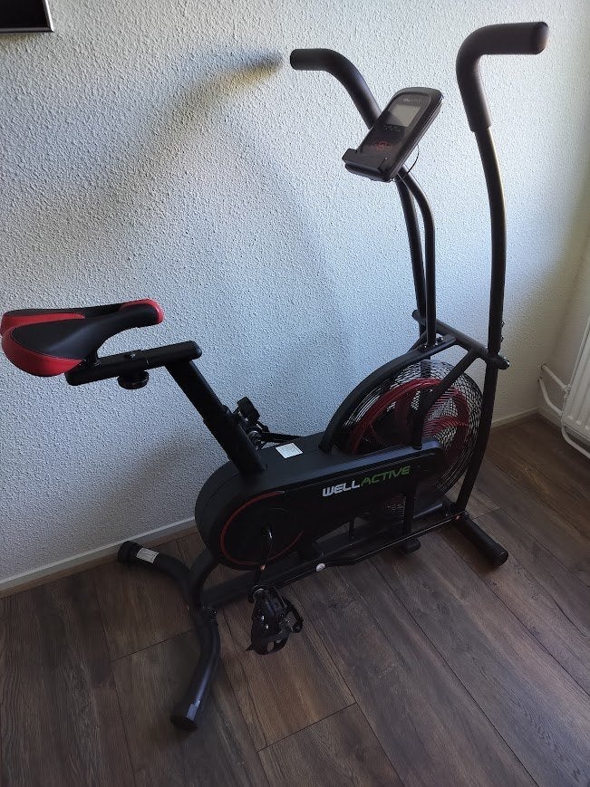 Airbike  - Wellactive, Sport en Fitness, Ophalen, Benen, Zo goed als nieuw, Airbike