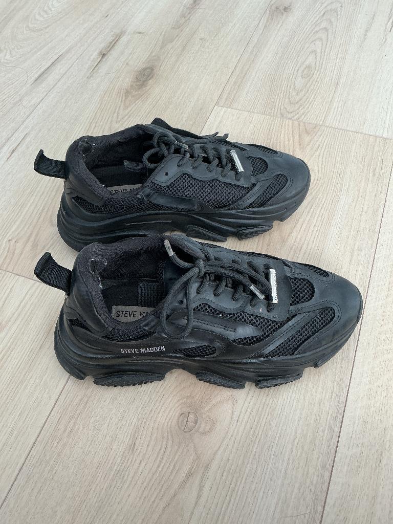 Schoenen, Ophalen, Zwart, Steve Madden, Sneakers of Gympen