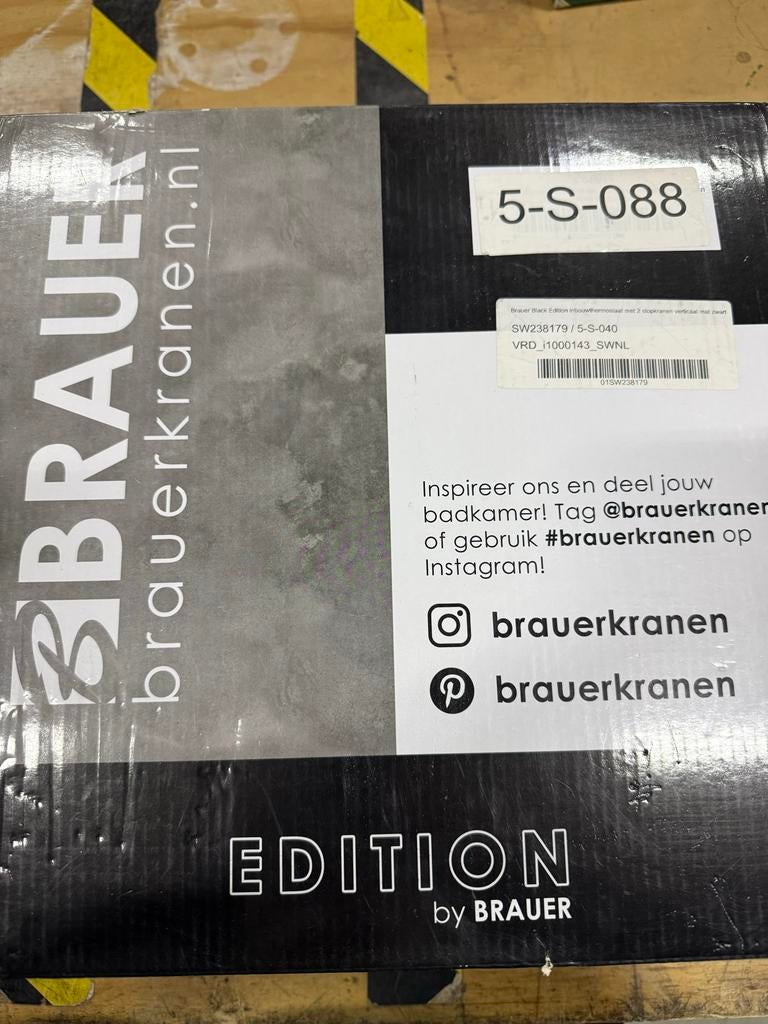 Brauer Edition Inbouwthermostaat met 2 stopkranen, Ophalen, Gebruikt, Douche