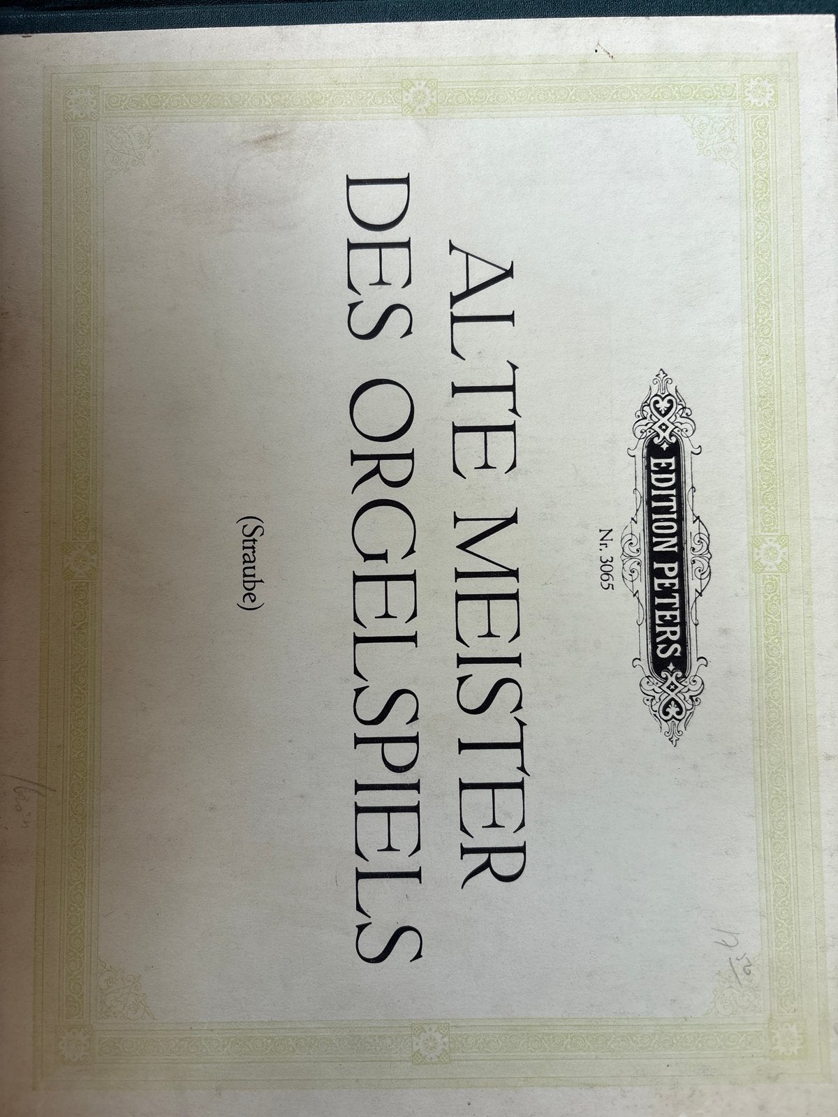 Alte Meister des Orgelspiels - Edition Peters Nr. 3005, Orgel, Gebruikt, Klassiek, Ophalen of Verzenden