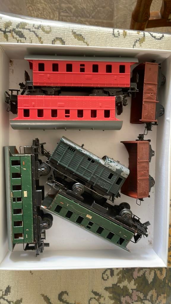 Doos 16, rijtuigen , zie beschrijving, Gelijkstroom, Trix, Wagon, Ophalen of Verzenden