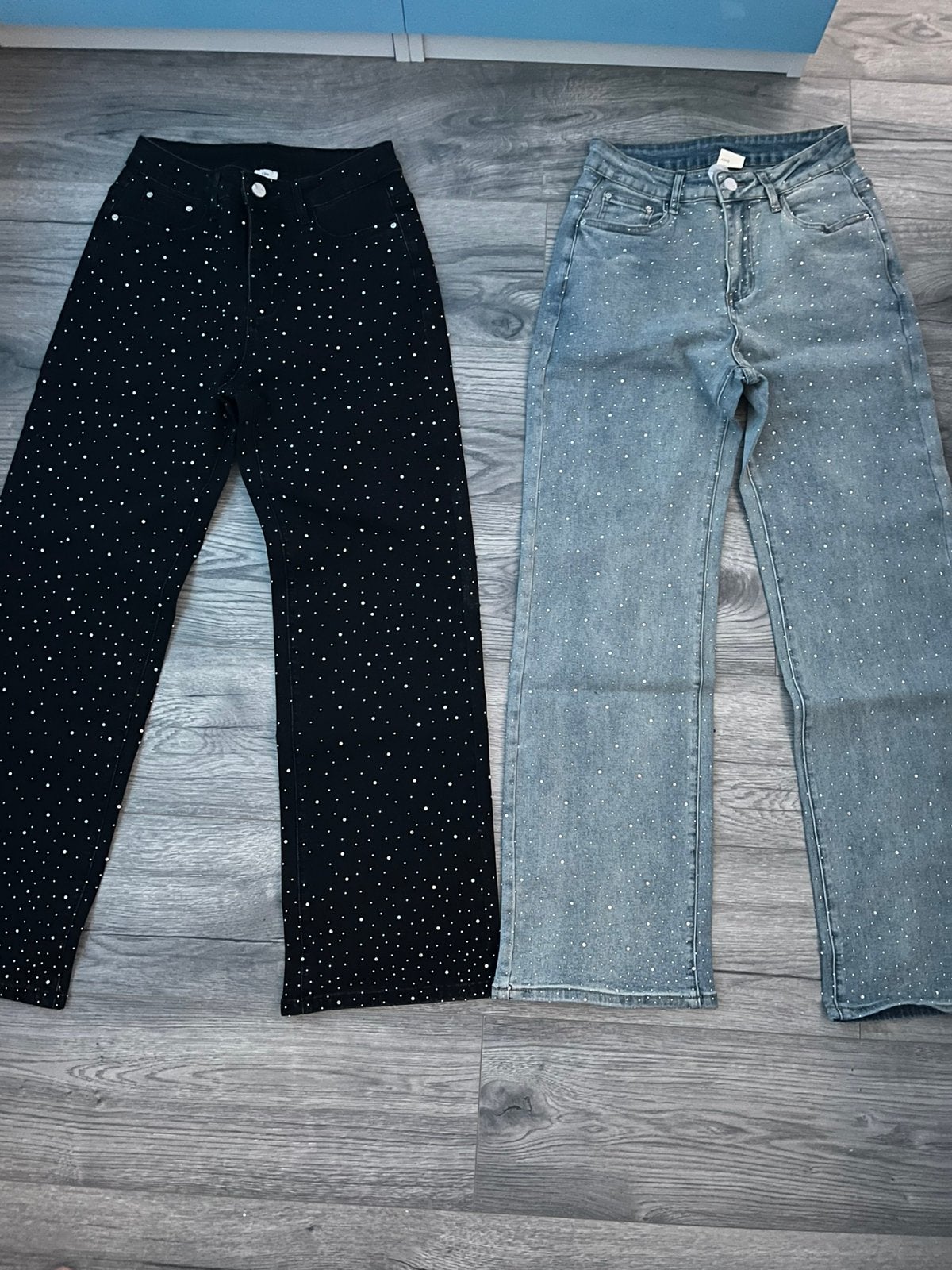 2 broeken met glitter, Kleding | Dames, Zwart, Nieuw, Lang, Ophalen
