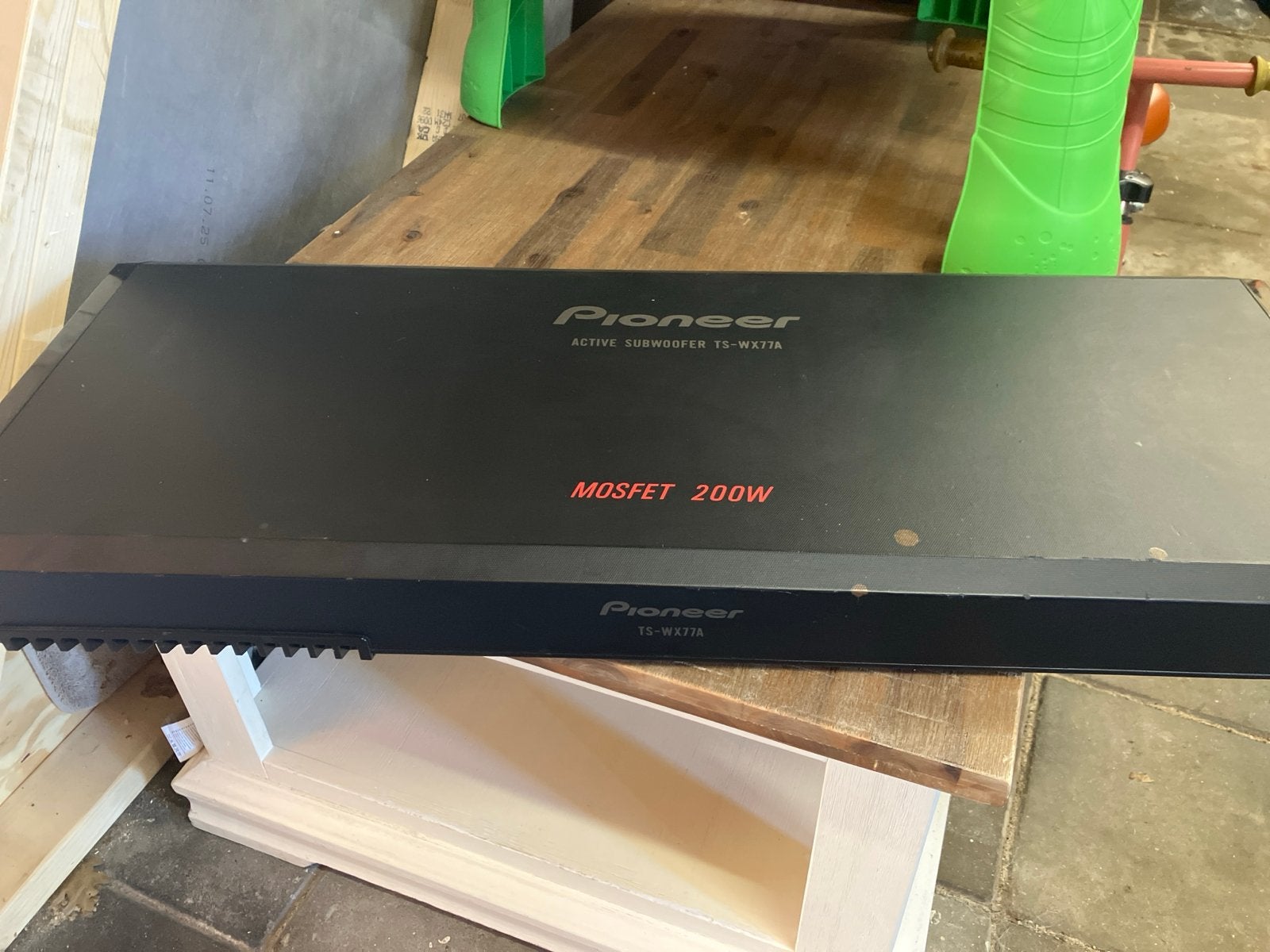 Pioneer actieve subwoofer TS-WX77A MOSFET 200W, Ophalen, Gebruikt