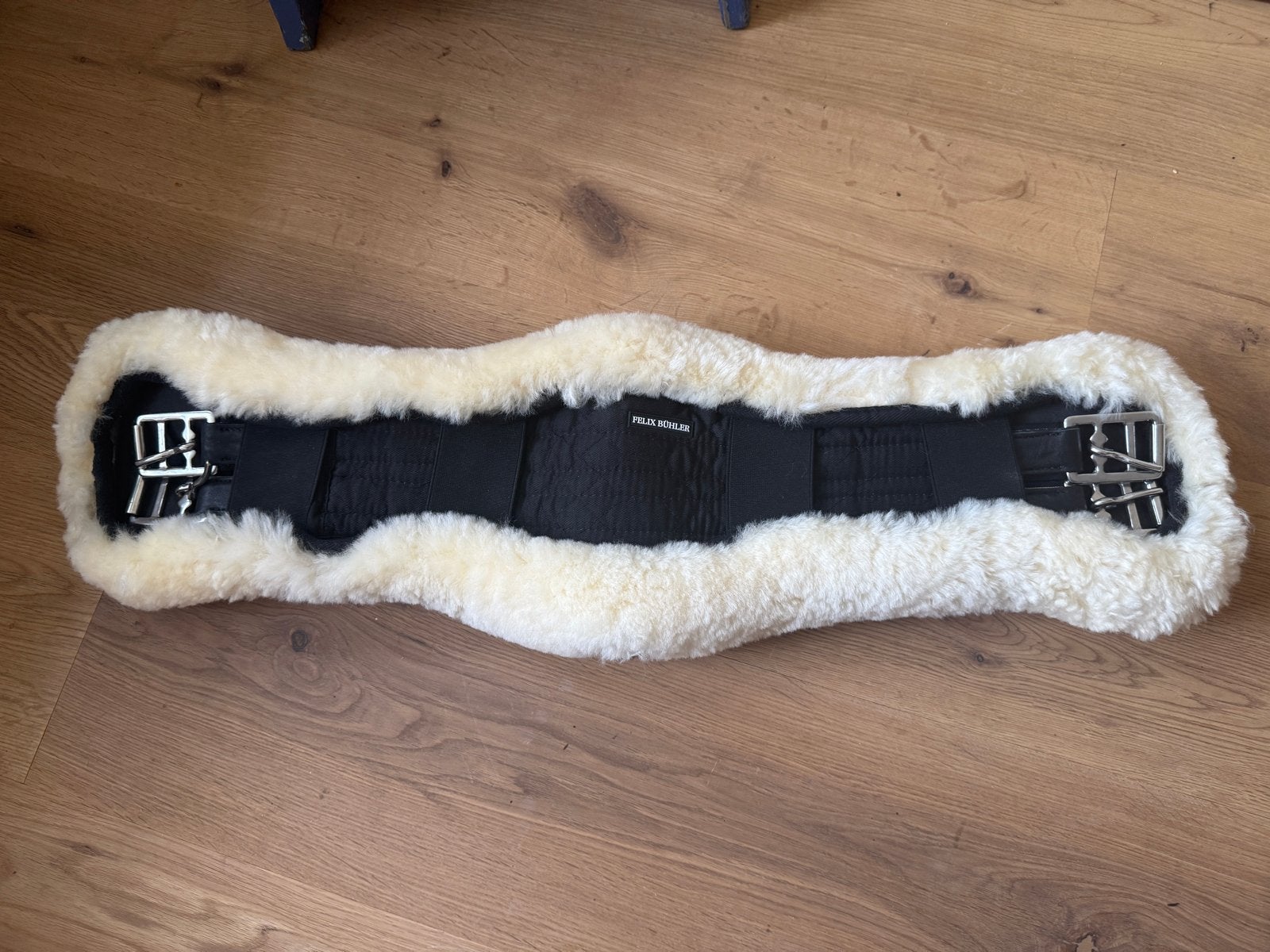 Anatomisch gevormde dressuursingel lamswol Felix Bühler, Ophalen of Verzenden, Zo goed als nieuw, Singel, Anatomisch gevormd