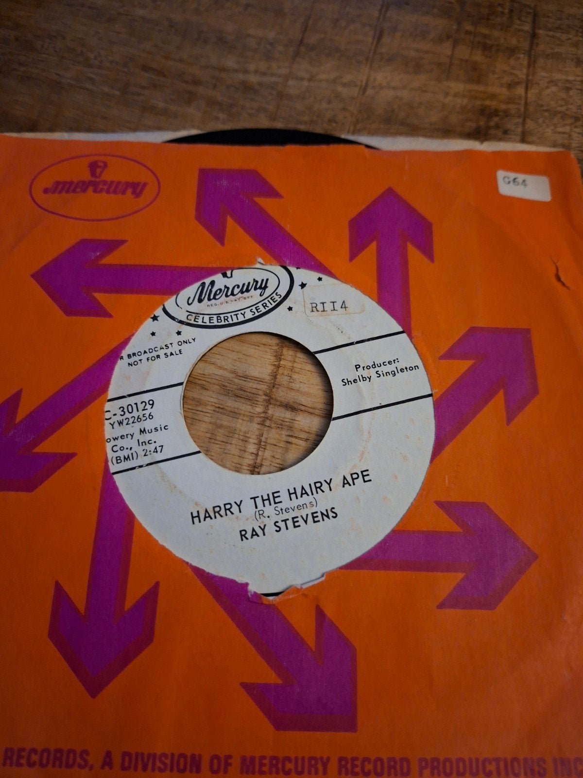 Ray stevens  / harry the hairy ape, Ophalen of Verzenden, Zo goed als nieuw, Pop