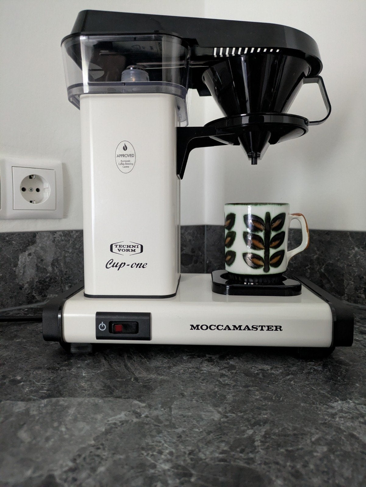 Moccamaster Cup-One wit koffiezetapparaat Technivorm nieuw!, Gemalen koffie, Ophalen of Verzenden, 1 kopje, Koffiemachine