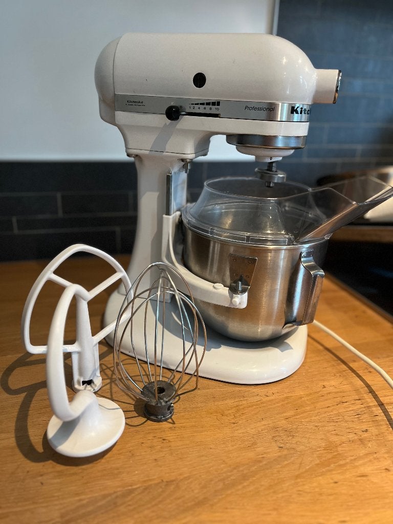 Kitchenaid keukenmixer, 4 liter of meer, Gebruikt, 3 snelheden of meer, Ophalen of Verzenden