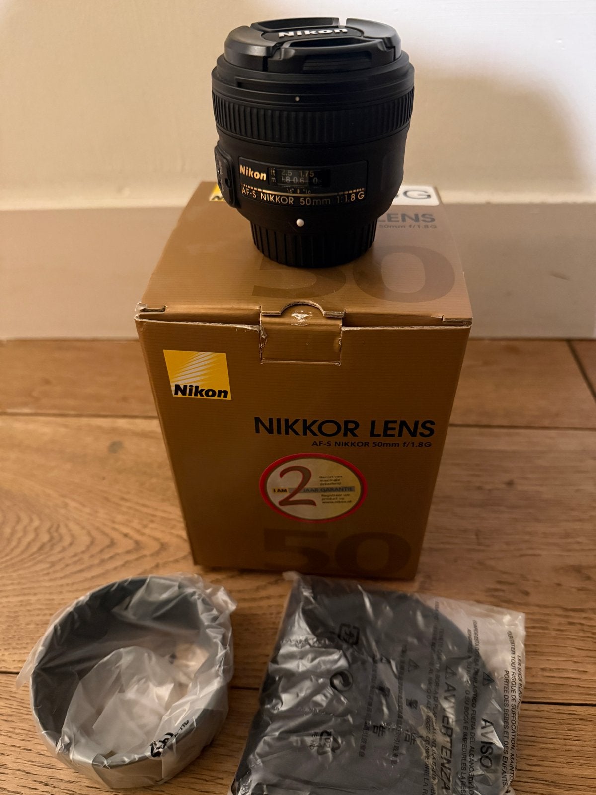 Nikon AF-S Nikkor 50mm f/1.8G lens - Zo goed als nieuw, Gebruikt, Autofocus, Nikon, Ophalen of Verzenden