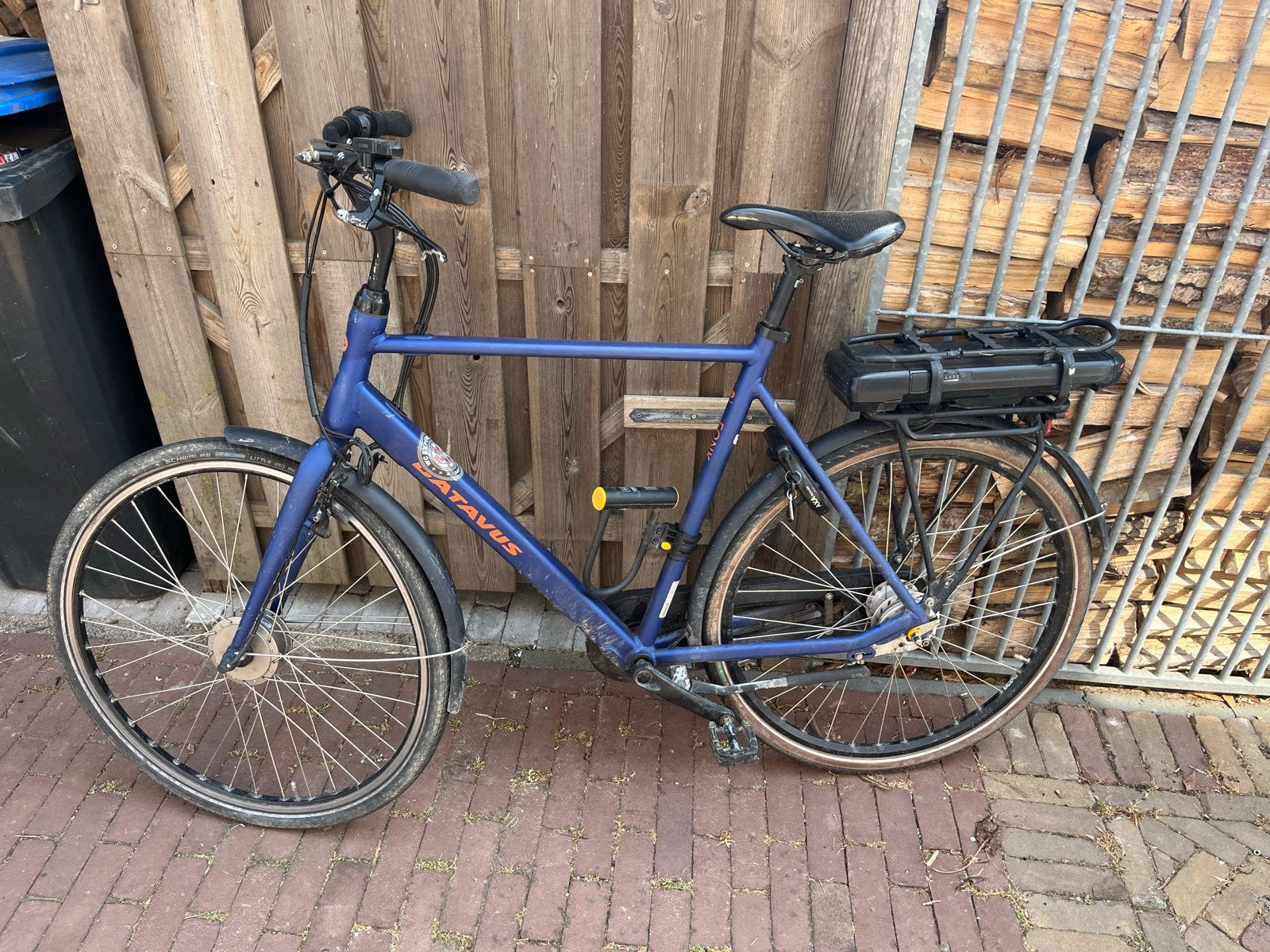 Batavus Fonk E elektrische fiets - Blauw voor onderdelen, Fietsen en Brommers, Ophalen, Gebruikt, Batavus, 55 tot 59 cm