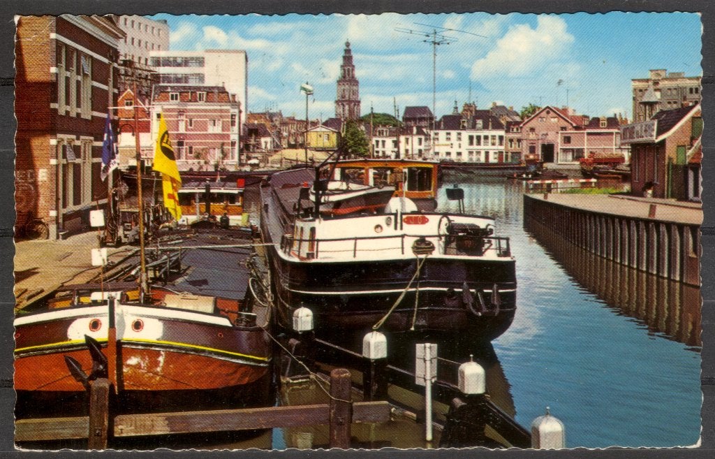 Groningen - Winschoterdiep 1967, Verzenden, 1960 tot 1980, Gelopen, Groningen