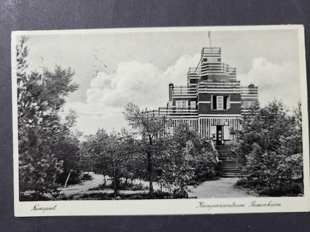 ansicht NUNSPEET Kampeercentrum Saxenheim, Ophalen of Verzenden, Voor 1920, Gelderland
